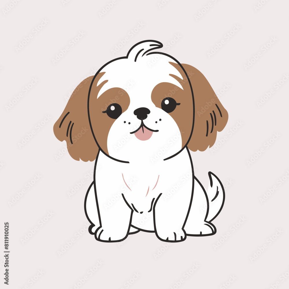 Vector illustration of a cute Dog for toddlers story books Vector illustration of a cute Dog for toddlers story books