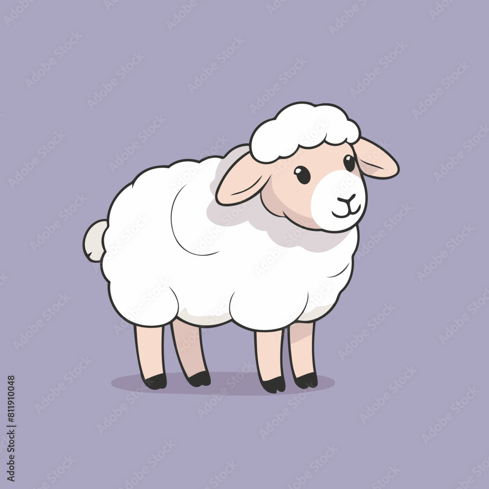 Cute Sheep for kids books vector illustration Cute Sheep for kids books vector illustration