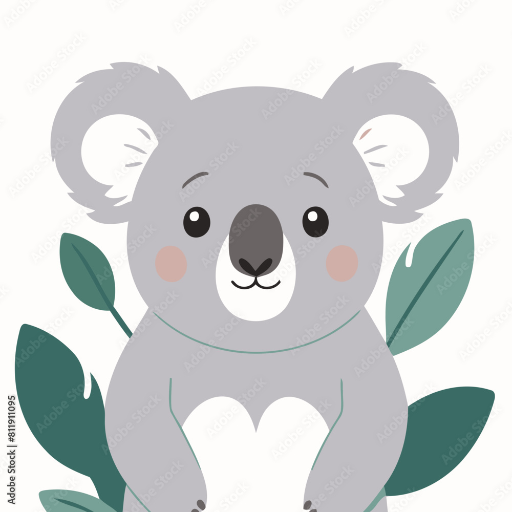 Vector illustration of a cute Koala for children story book