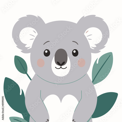 Vector illustration of a cute Koala for children story book