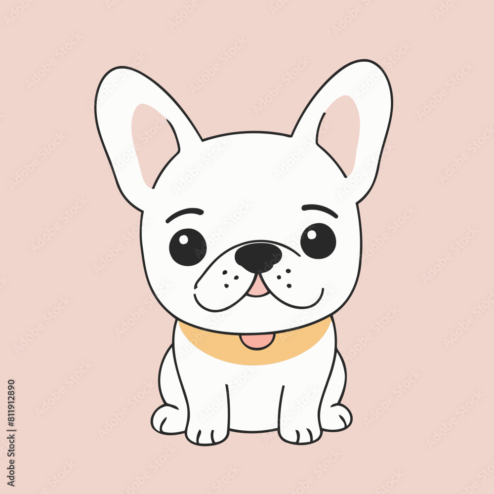 Vector illustration of a winsome Dog for children's literature Vector illustration of a winsome Dog for children's literature