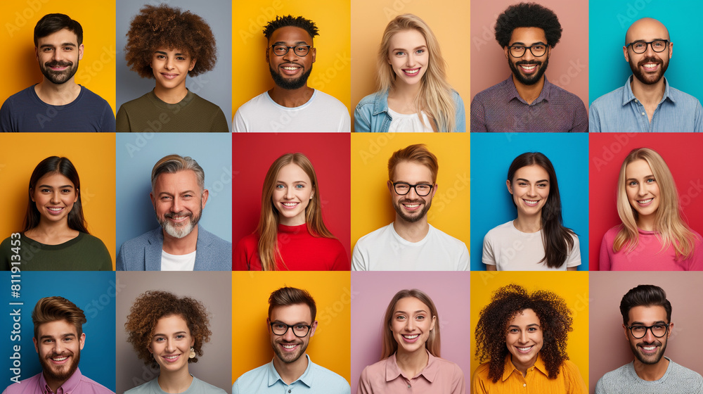 custom made wallpaper toronto digitalGroup of People Standing in Front of Colorful Wall