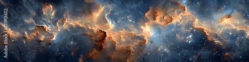 Captivating Cosmic Marble Texture Conjures Celestial Grandeur in Immersive Digital Backdrop photo