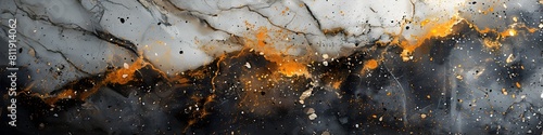 Fiery Marble Texture with Scorched Cracks and Molten Splatter