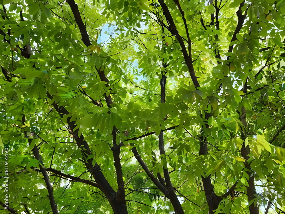 Fototapeta premium green leaves background