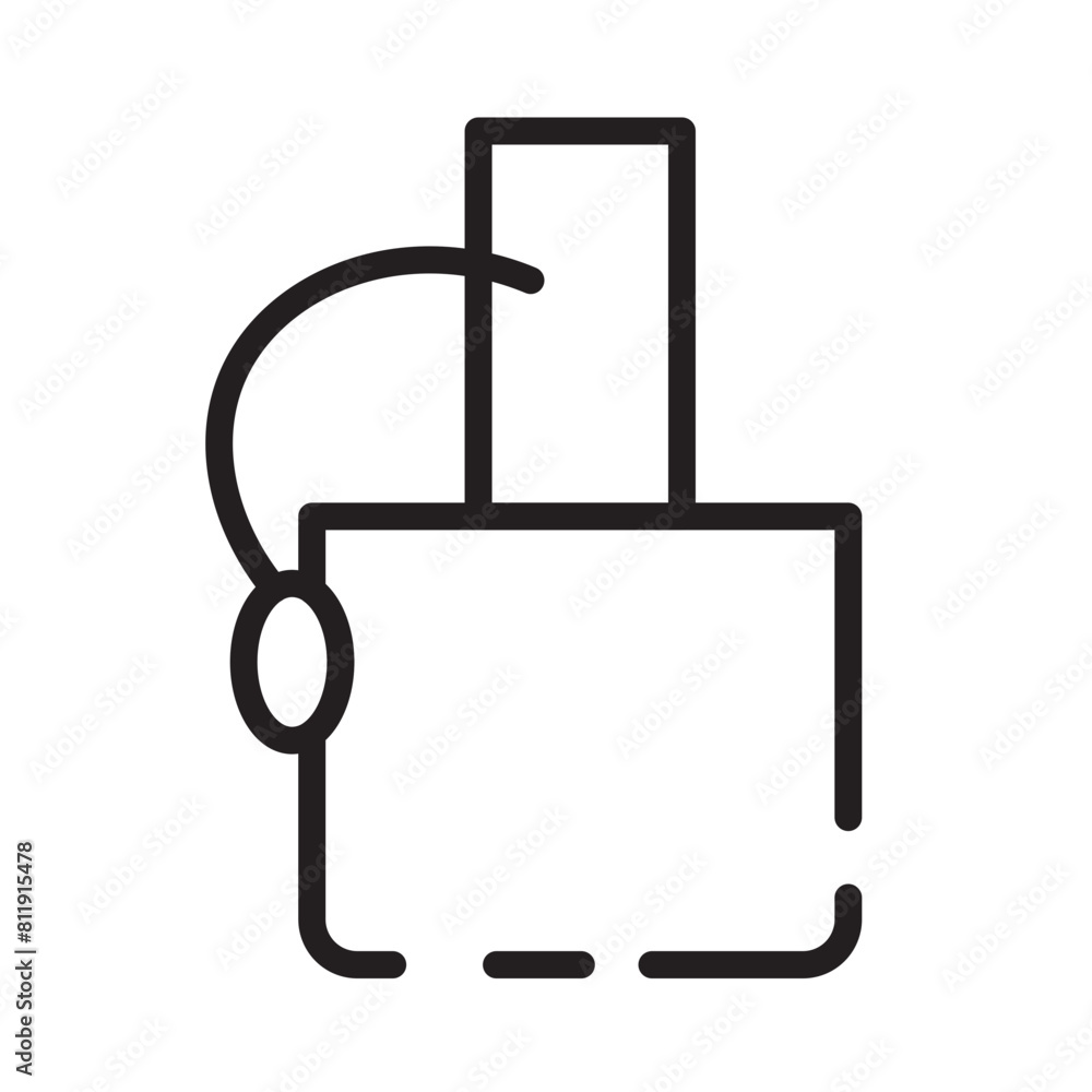 Parfum Smell Toilette Line Icon Parfum Smell Toilette Line Icon