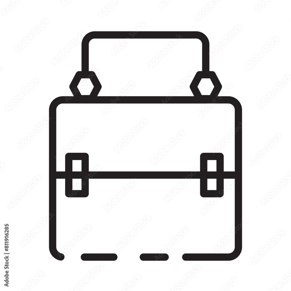 Bag Beauty Cosmetic Line Icon Bag Beauty Cosmetic Line Icon
