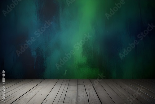 Green and blue Abstract wallpaper background art backdrop Generative AI 