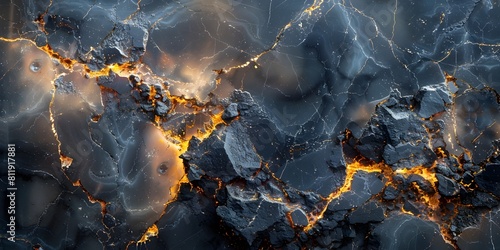 Fiery Fissures in Elegant Marble Texture Abstract Backdrop photo