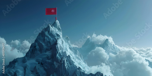 Summit Symbolism: The Flag on the Mountain Peak