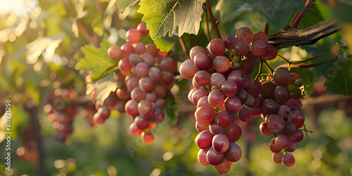 Garden Harvest: Luscious Grapes on the Vine