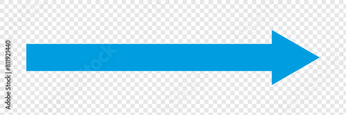 Horizontal long straight arrow with two left and right pointers. Black width symbol isolated on white background. Vector graphic illustration in eps 10.