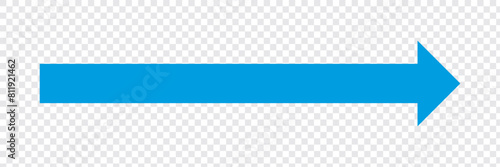 Horizontal long straight arrow with two left and right pointers. Black width symbol isolated on white background. Vector graphic illustration in eps 10.