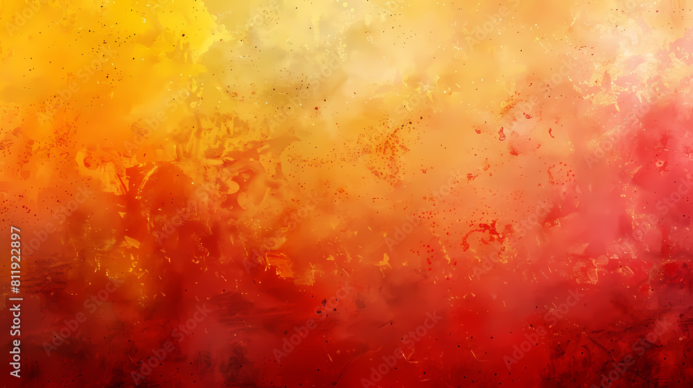 Red orange and yelllow background with watercolor and grunge texture design, colorful textured paper in bright autumn or fall warm sunset colors wallpaper 