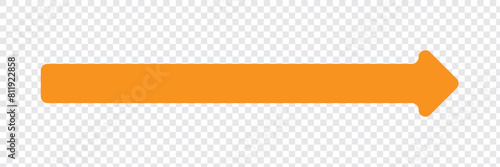 Horizontal dual thin long straight double ended arrow. Contour isolated vector image on white background. long double ended arrow. In eps 10.
