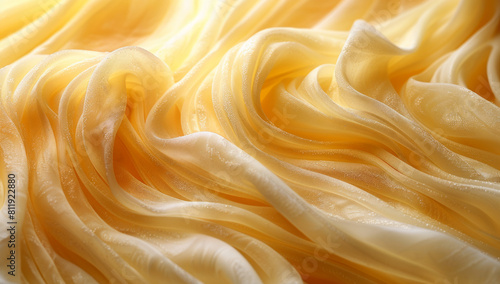 Close-Up of Smooth, Flowing Silk Fabric with Rich Colors