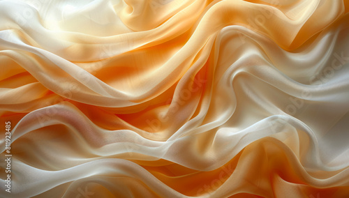 Silky Fabric in Close-Up: Soft and Flowing Texture
