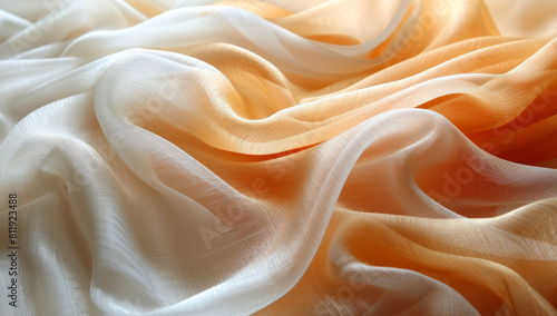 Close-Up of Elegant Silk Fabric with Soft, Flowing Texture