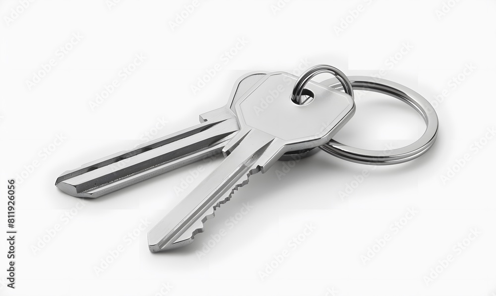A bunch of keys on a white background A bunch of keys on a white background