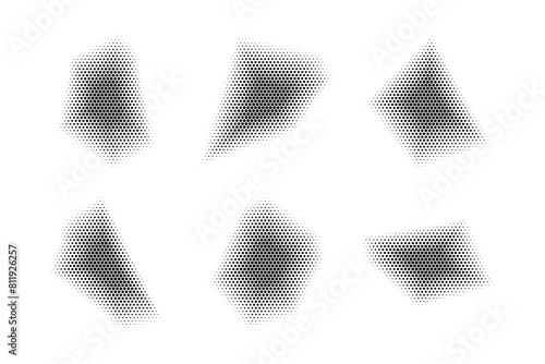  Halftone Hexagon Pattern, Reprographic Technique for Simulating Background Set Minimal Style Dynamic Wallpaper