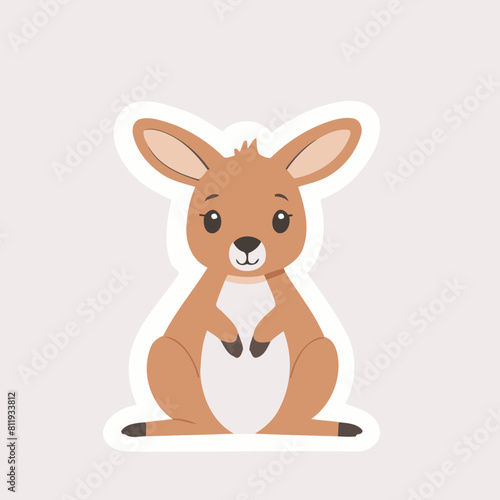 Cute Animal for young readers  picture book vector illustration