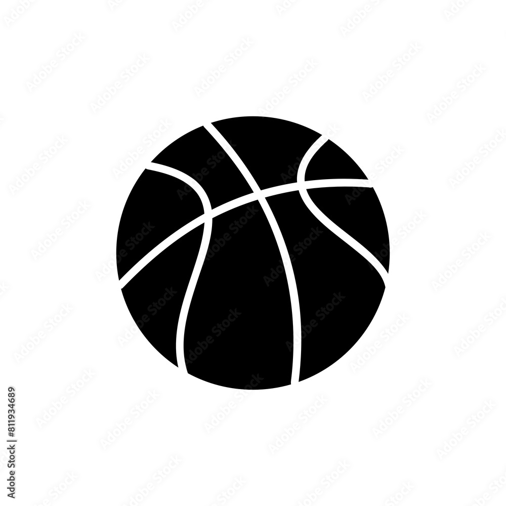 Basketball icon on transparent background. Basketball icon on transparent background.