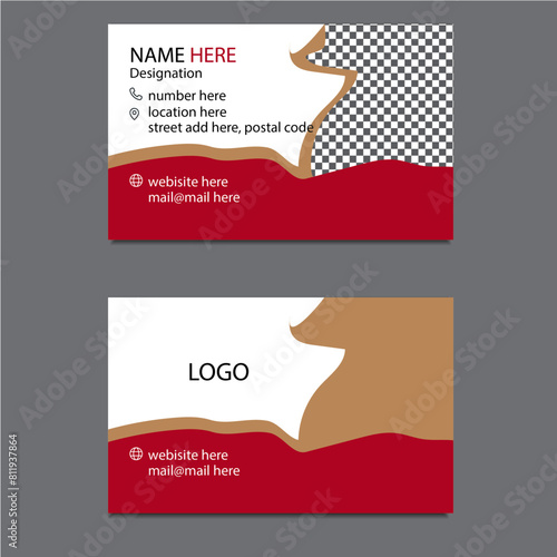 double sided modern business card