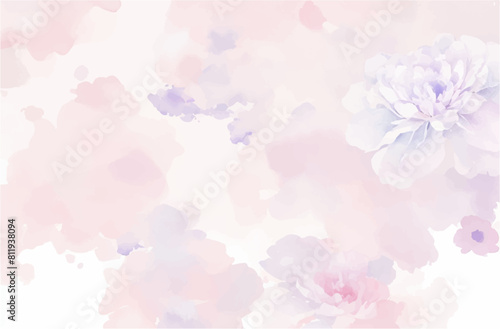 Colorful Abstract Watercolor Painting With Brush Texture Background