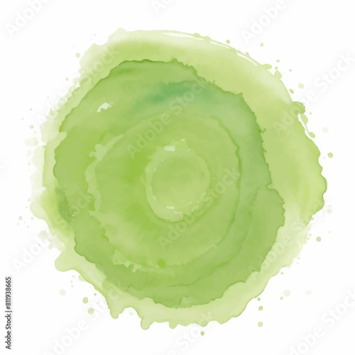 Abstract green watercolor background. Watercolor splash	