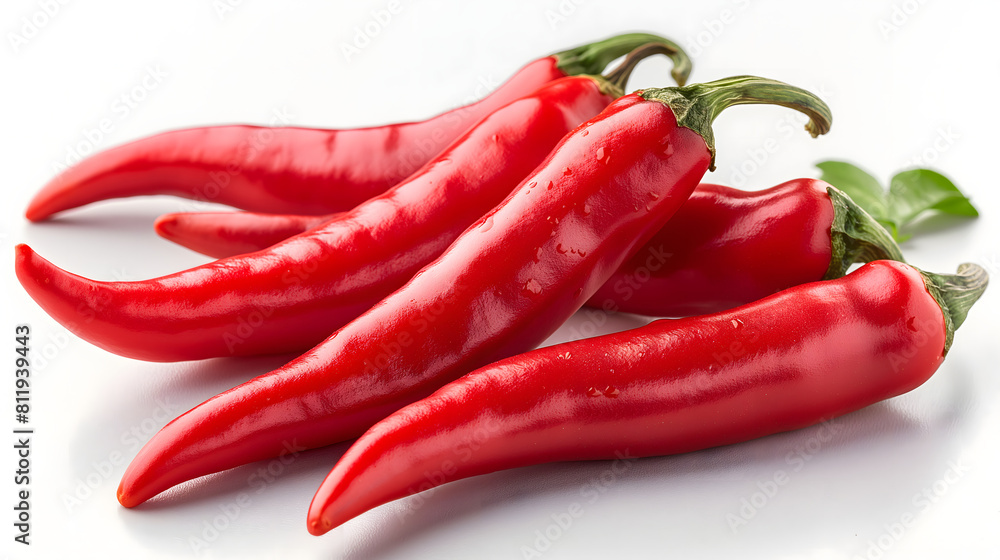 red chilli white background red chilli white background