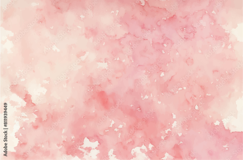 Lovely Bright Pink Yellow Orange Watercolor Smudge Background