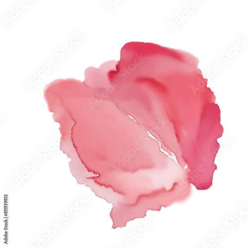Pink watercolor brush paint background	