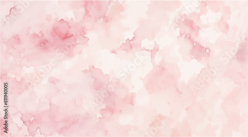 Lovely Bright Pink Yellow Orange Watercolor Smudge Background