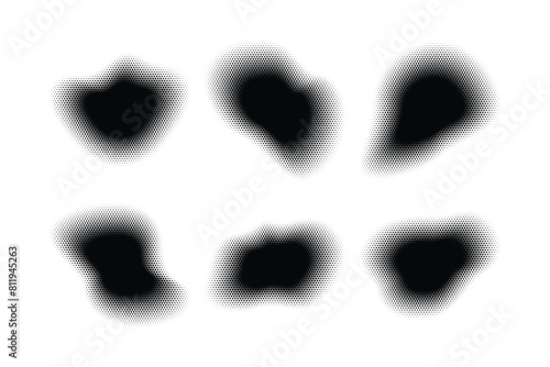 Halftone Hexagon Pattern, Reprographic Technique for Simulating Background Set Minimal Style Dynamic Wallpaper