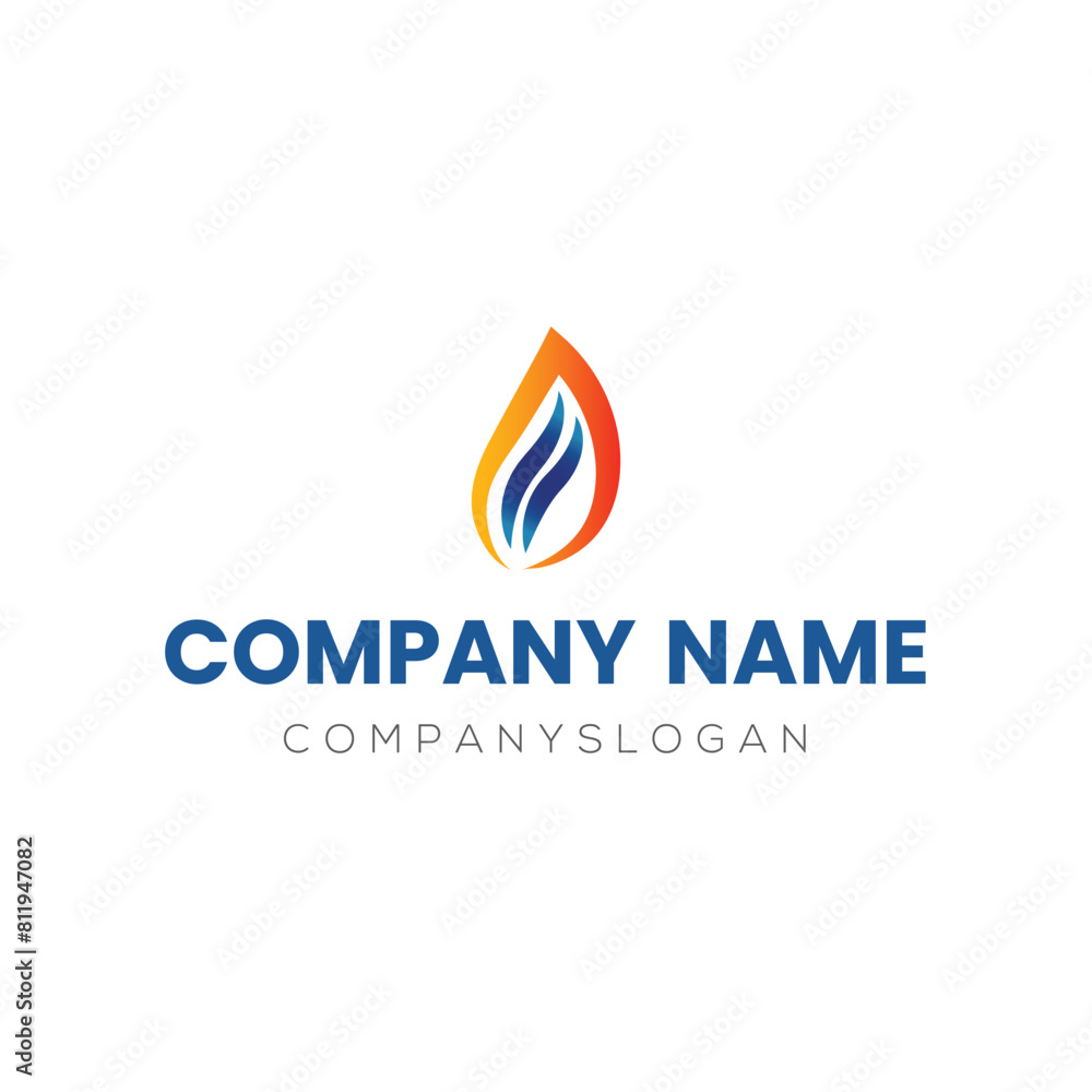 Gas logo design, vector logo design, illustration Gas logo design, vector logo design, illustration
