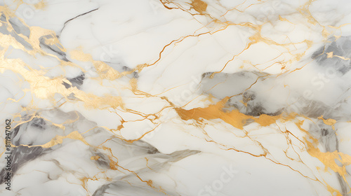 Modern light luxury gray and white abstract marble gold leaf atmospheric porch painting