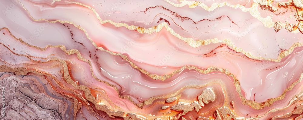 Pink marble background with gold Pink marble background with gold