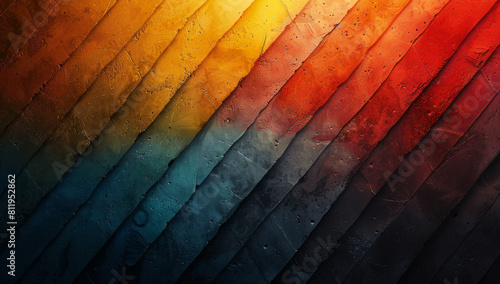 Prism Paradise: Mesmerizing Gradient Striped Haven