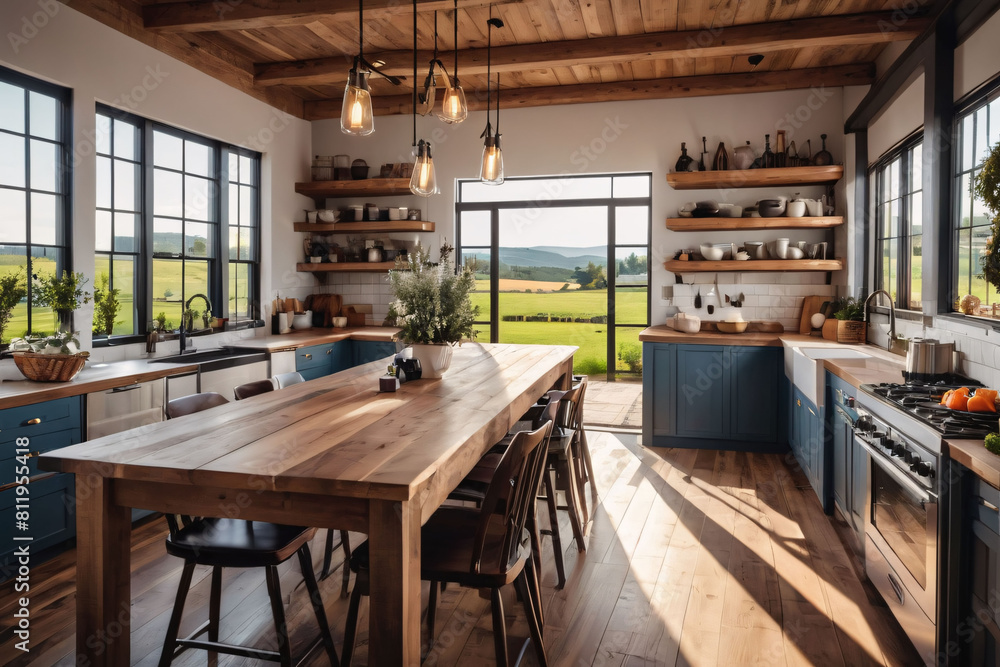 interior of a kitchen