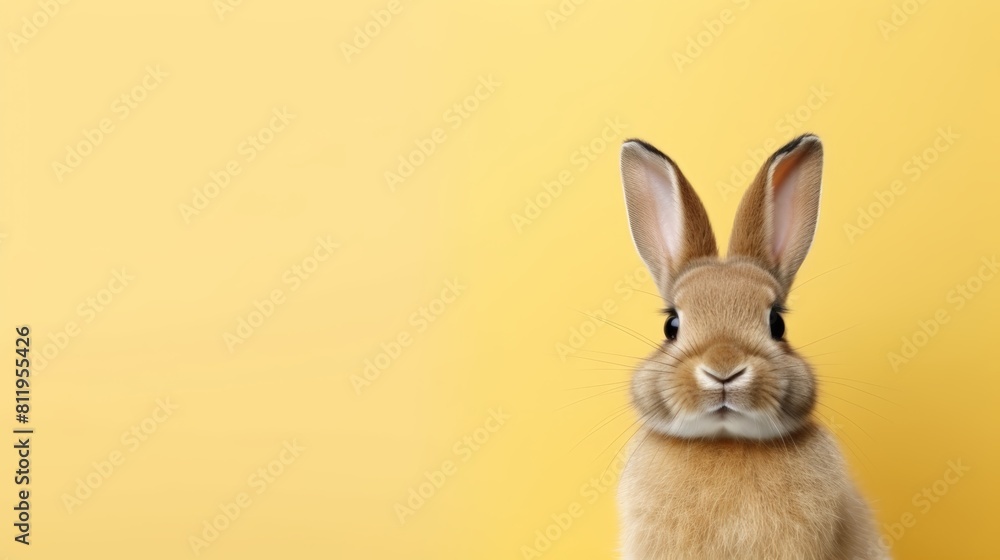 Similing Rabbit cute animal pet rabbit or bunny brown color smiling and laughing ...