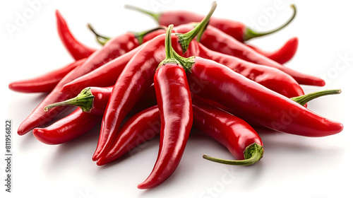 red chilli white background