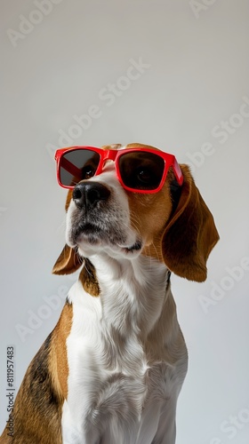 dog wearing sunglasses