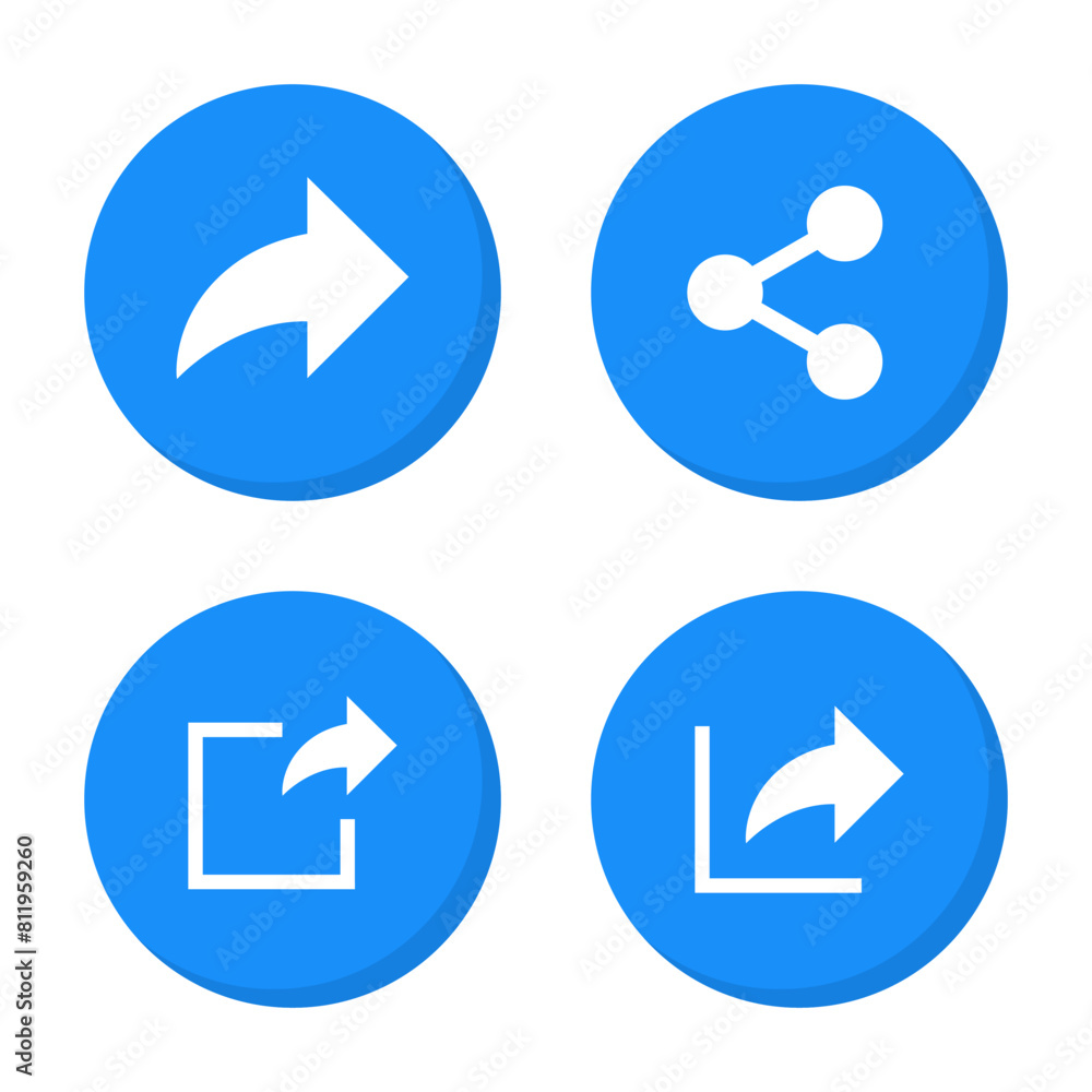 Share link button icon in flat design. Hyperlink concept Share link button icon in flat design. Hyperlink concept