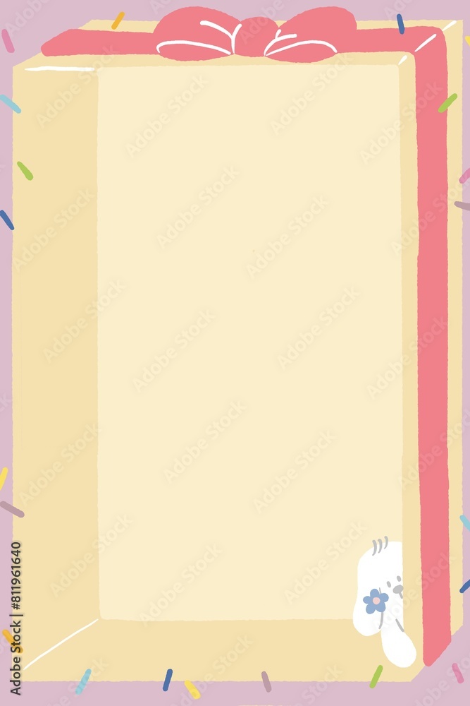 birthday present frame background , memo paper birthday present frame background , memo paper