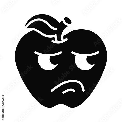 Disgusted emoji vector design, customizable unique vector