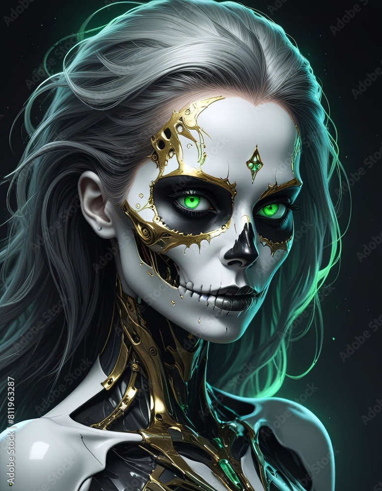 Beautiful cyborg, fantasy character Beautiful cyborg, fantasy character