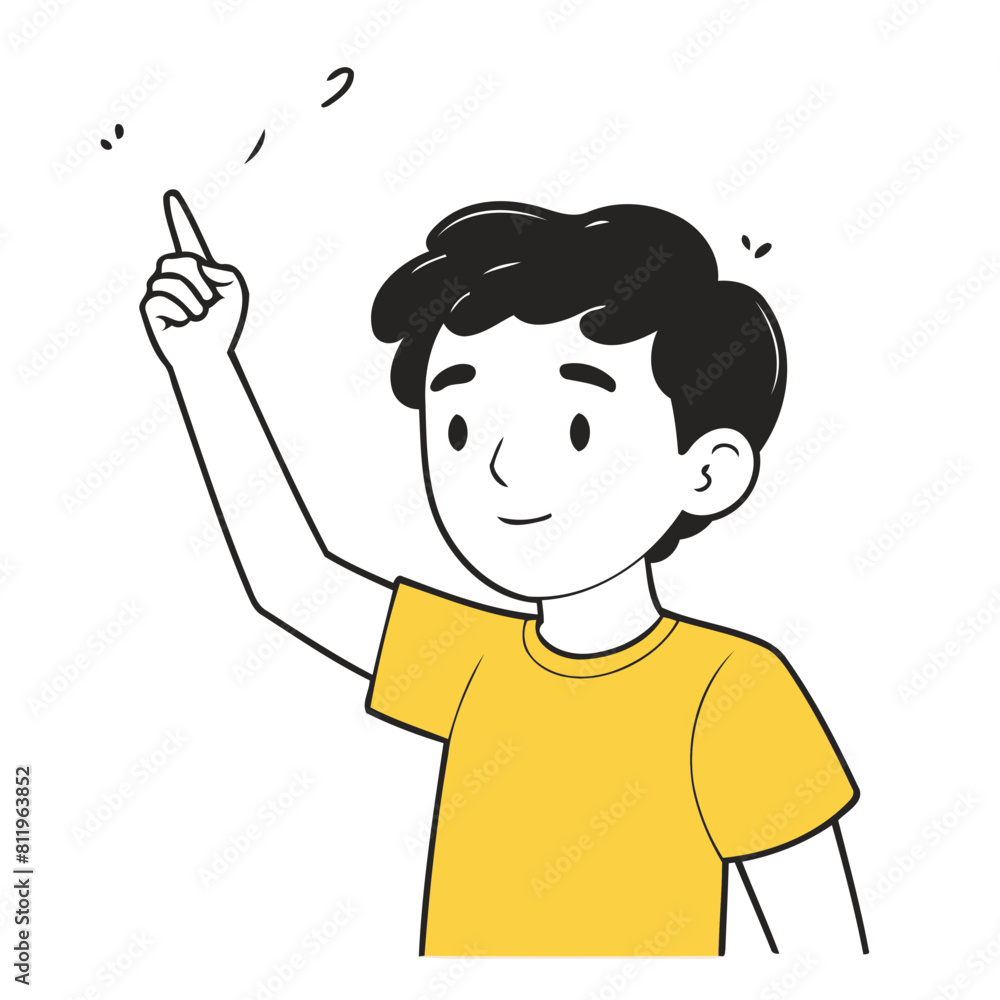 Cute vector illustration of a Character for early readers' delight Cute vector illustration of a Character for early readers' delight