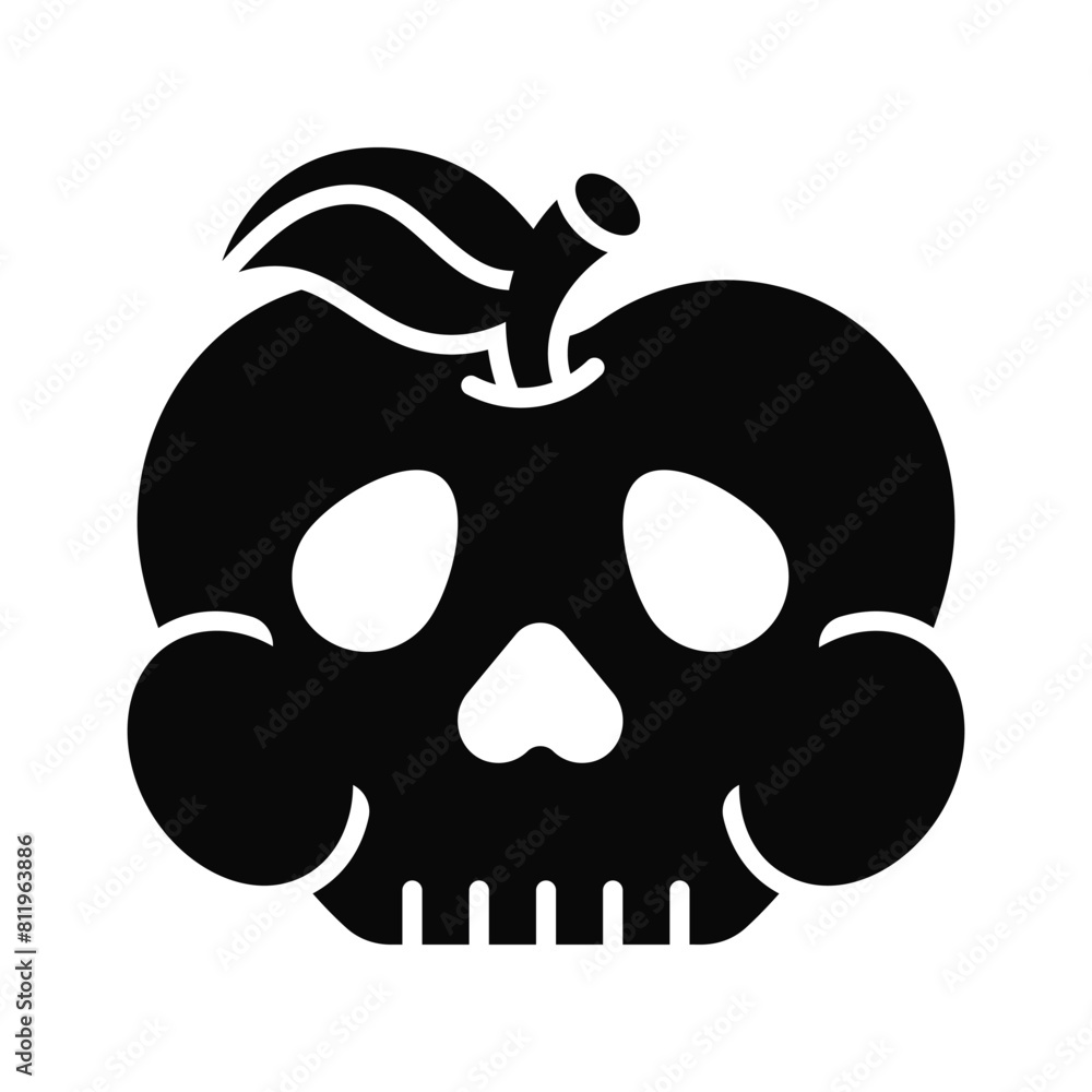 Skull vector design, spooky icon in modern style Skull vector design, spooky icon in modern style