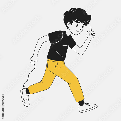 Cute vector illustration of a Character for youngsters' picture books