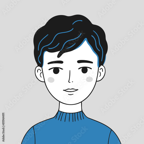 Cute vector illustration of a Boy for youngsters' imaginative stories